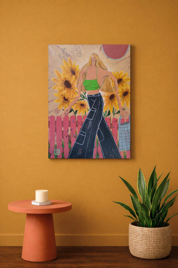 Her with the sunflowers