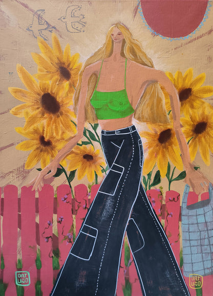 Her with the sunflowers